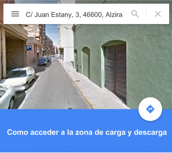 zona carga descarga google