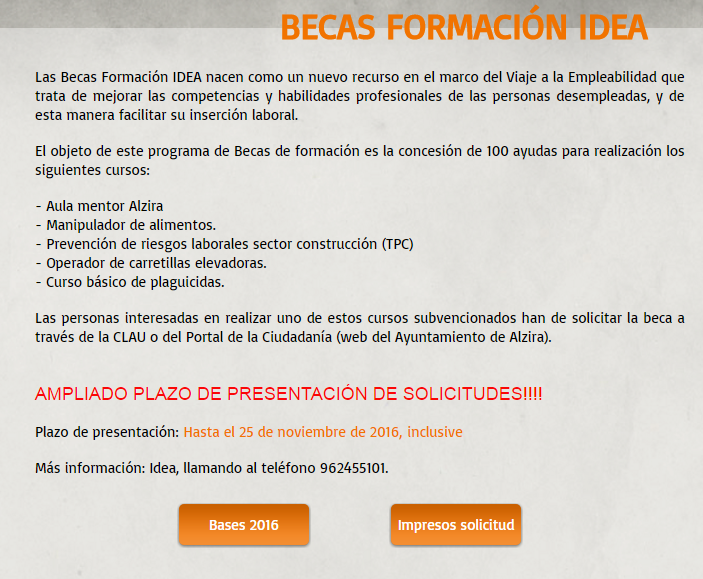 becas forma idea