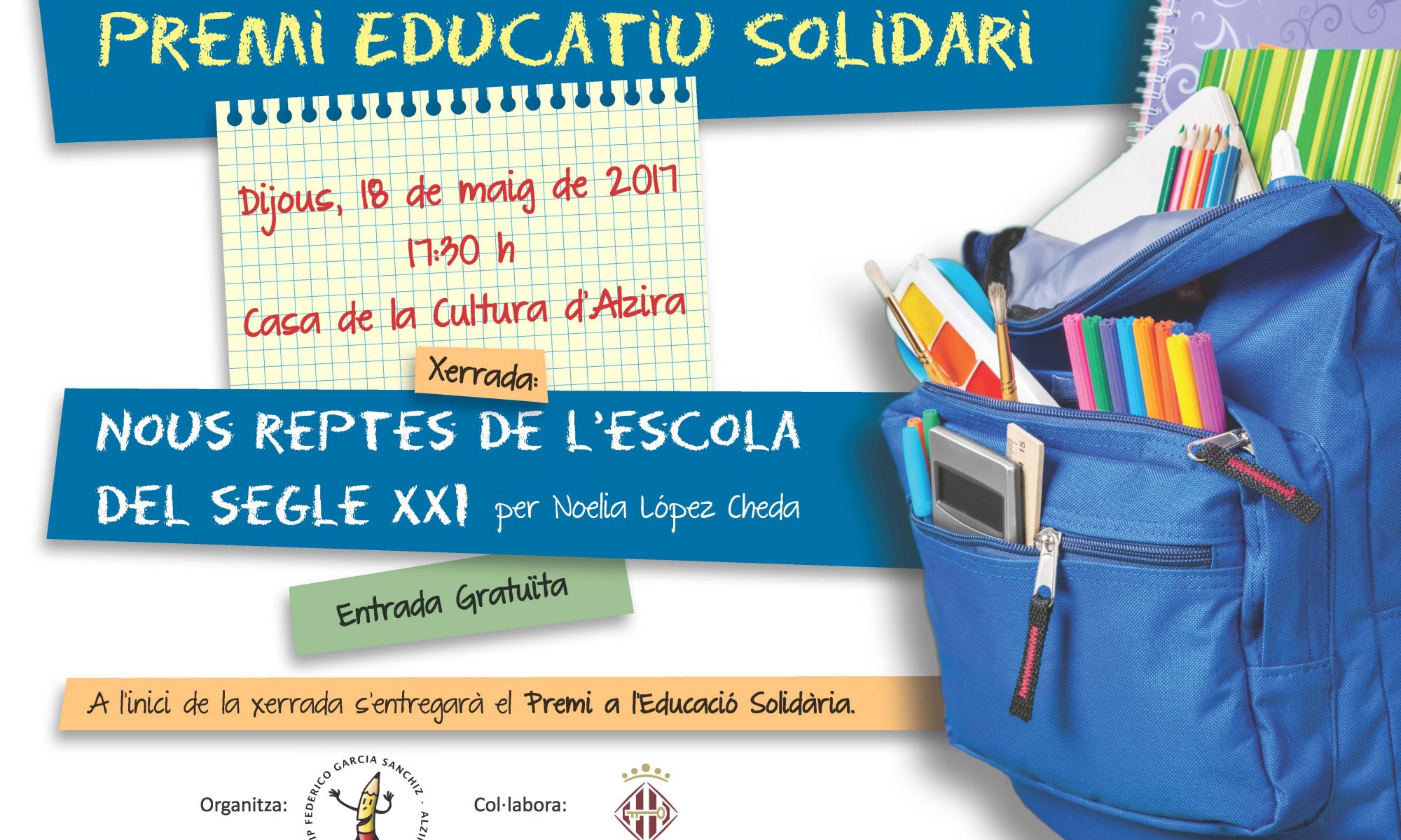 cartell premi educatiu solidari