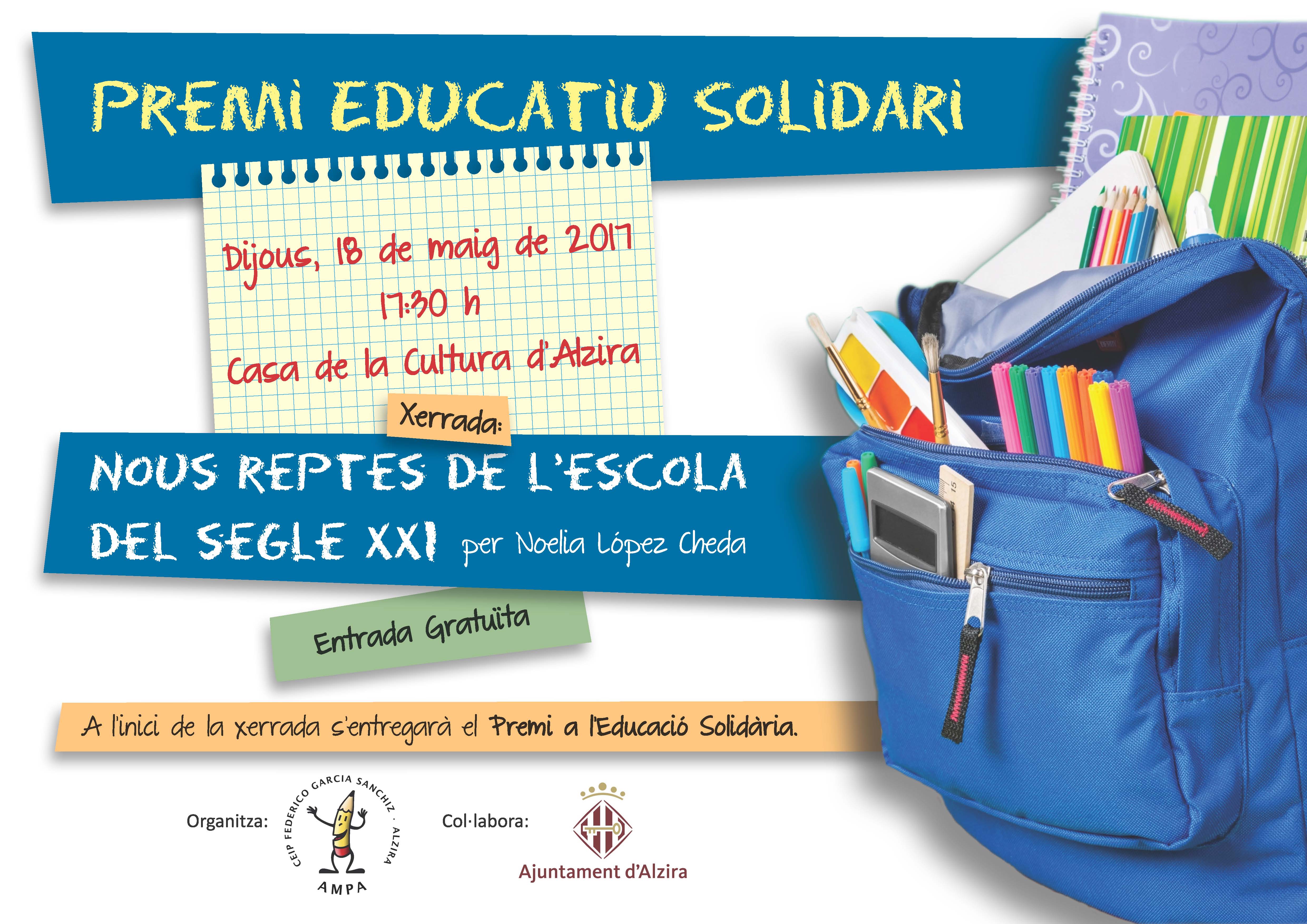 cartell premi educatiu solidari