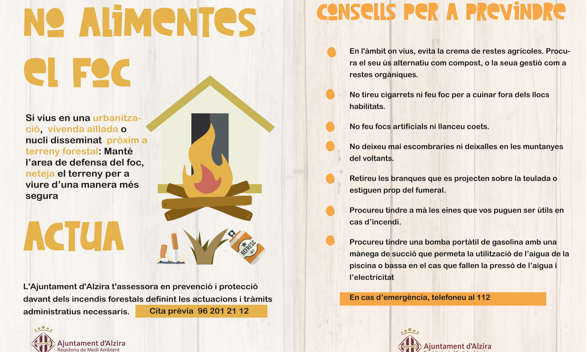 no alimentes el foc