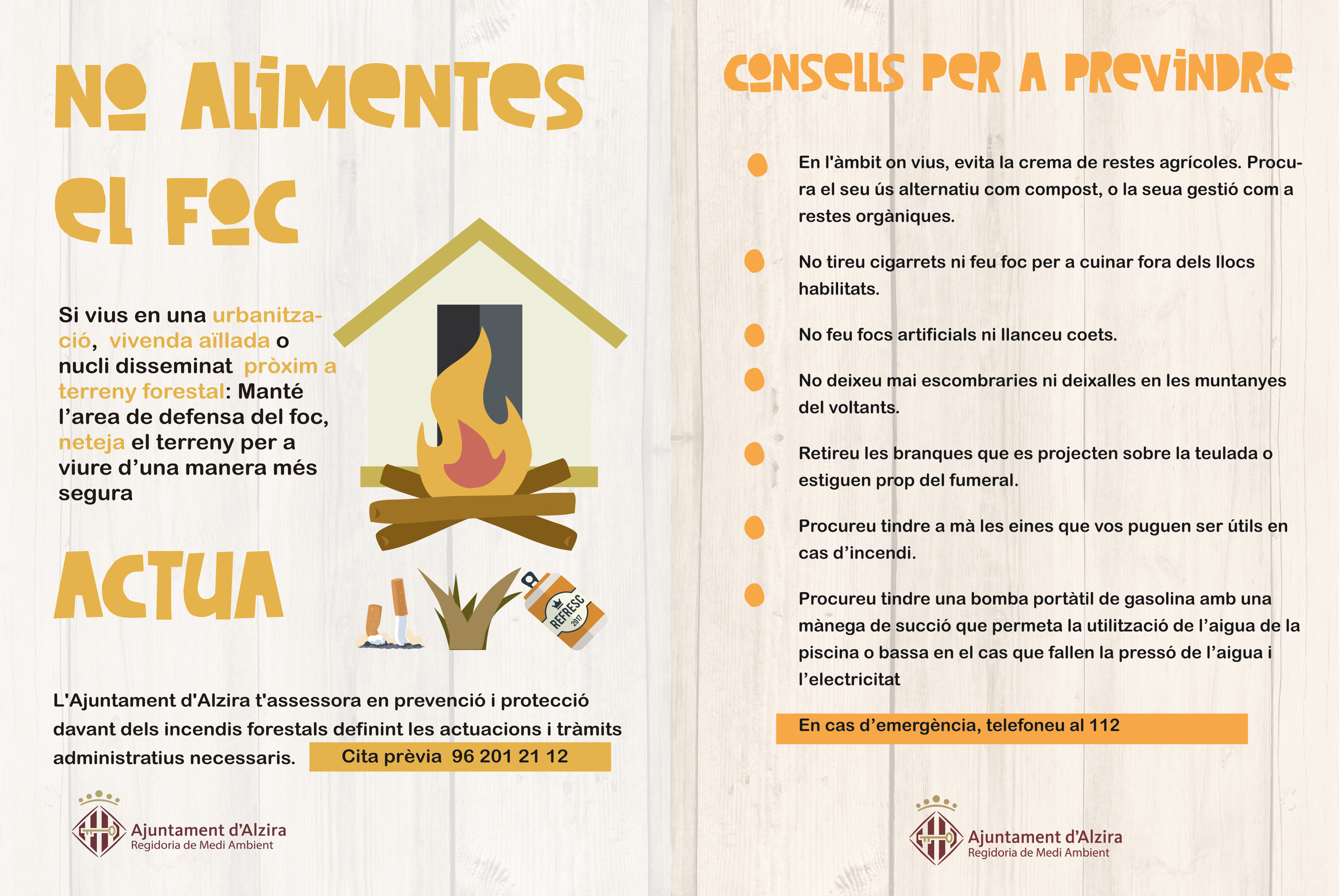 no alimentes el foc