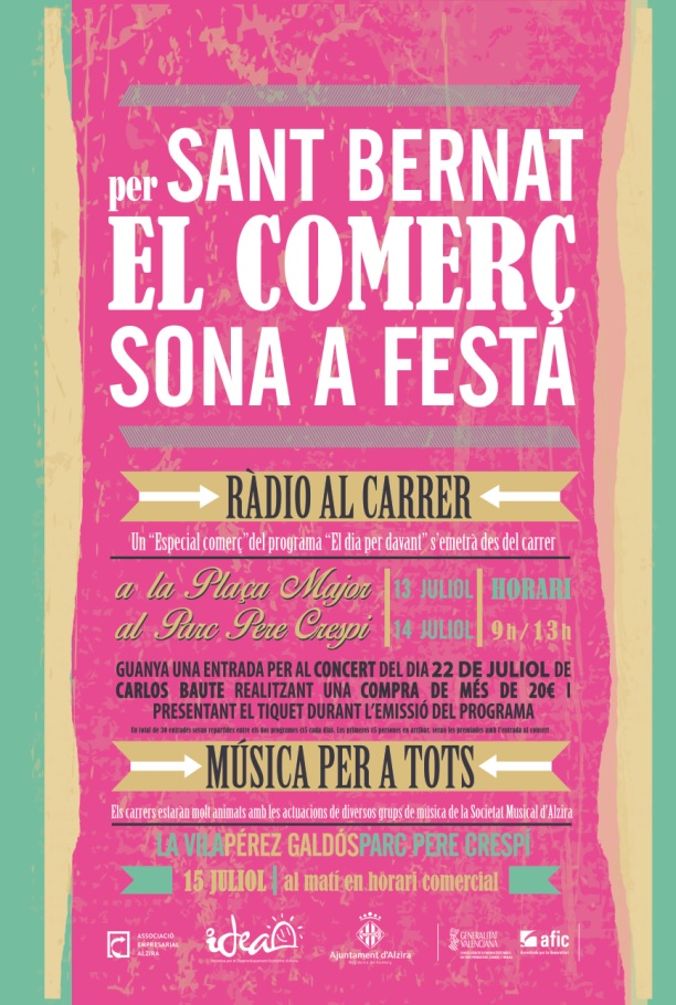 Cartel Sant Bernat baja