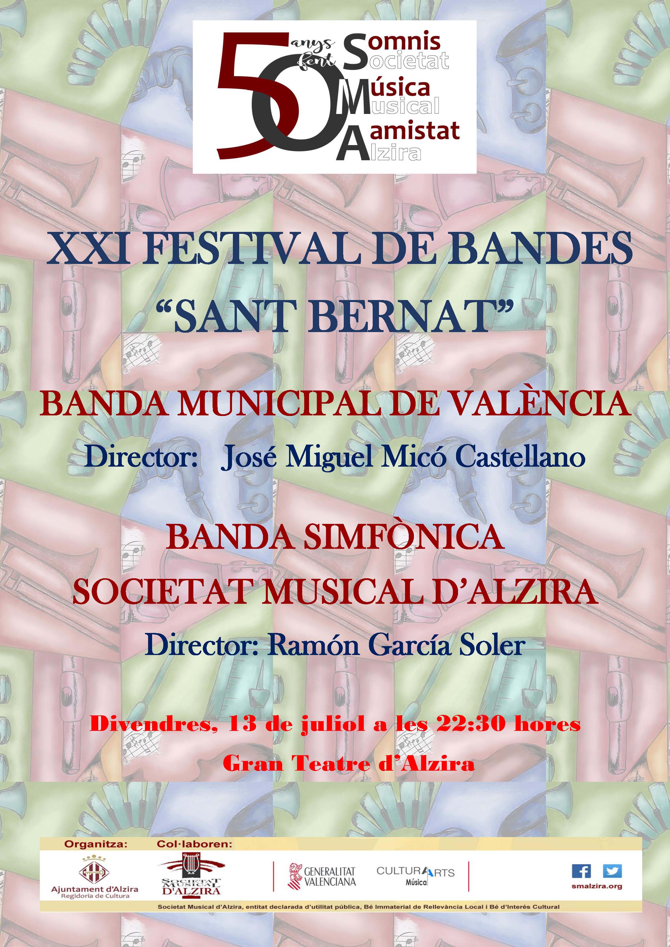 XXI Festival de Bandes Sant Bernat cartell