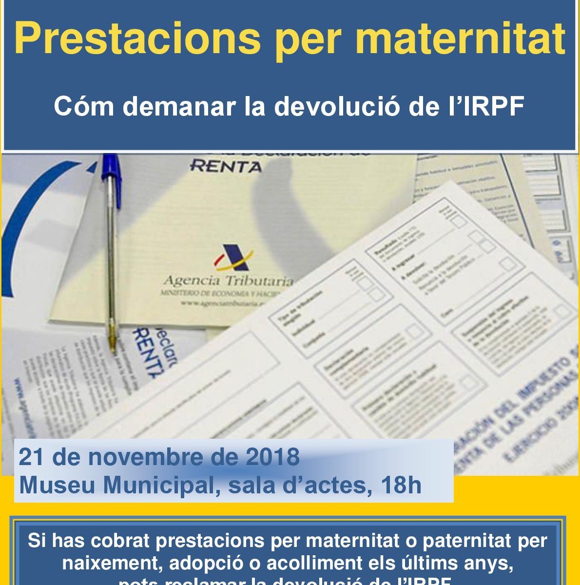 Cartell IRPF devol. xarrada 21-11-18-001