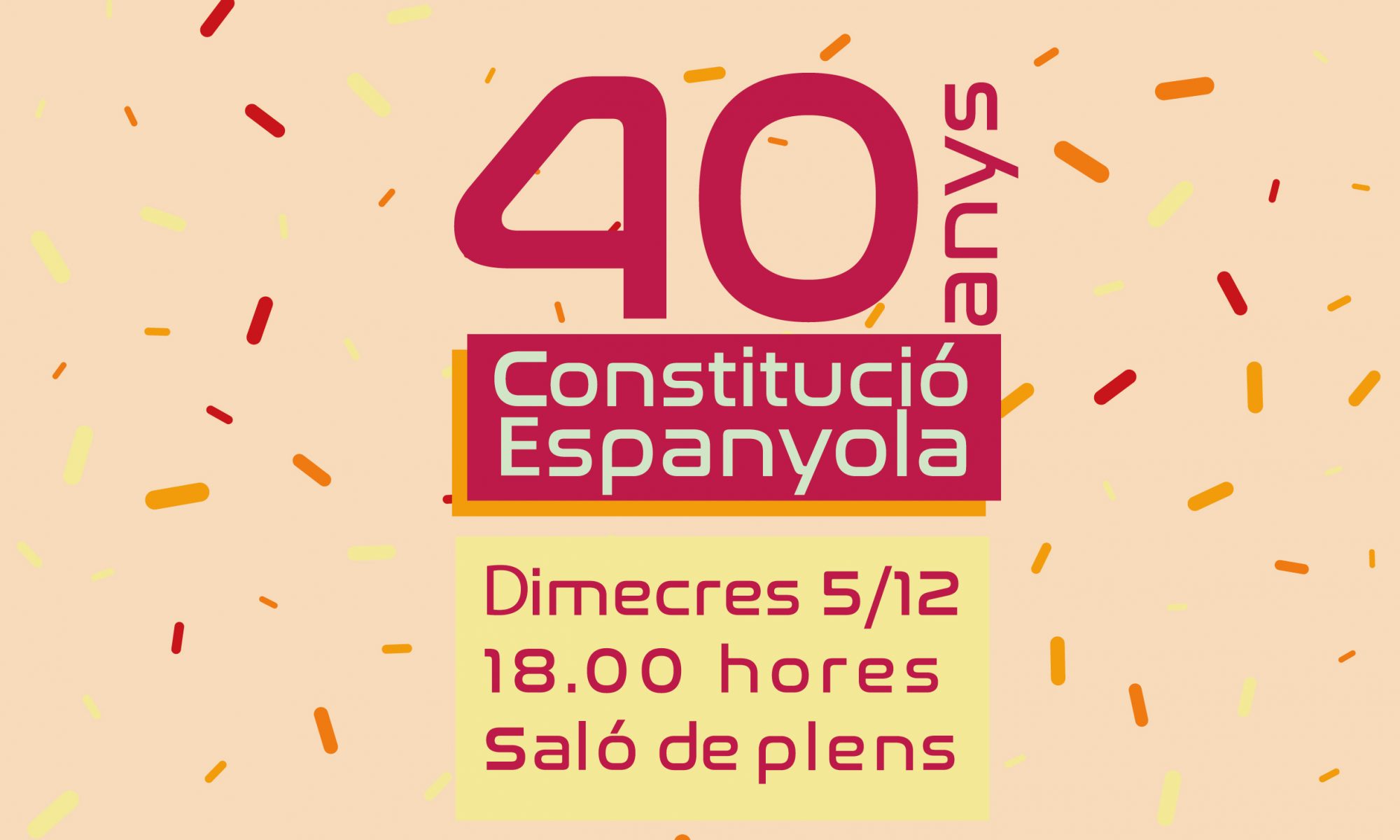 40 anys Contitució Espanyola