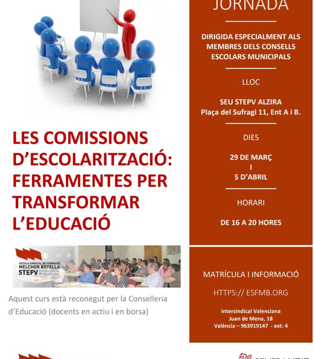 Jornada Comissión d'escolarització