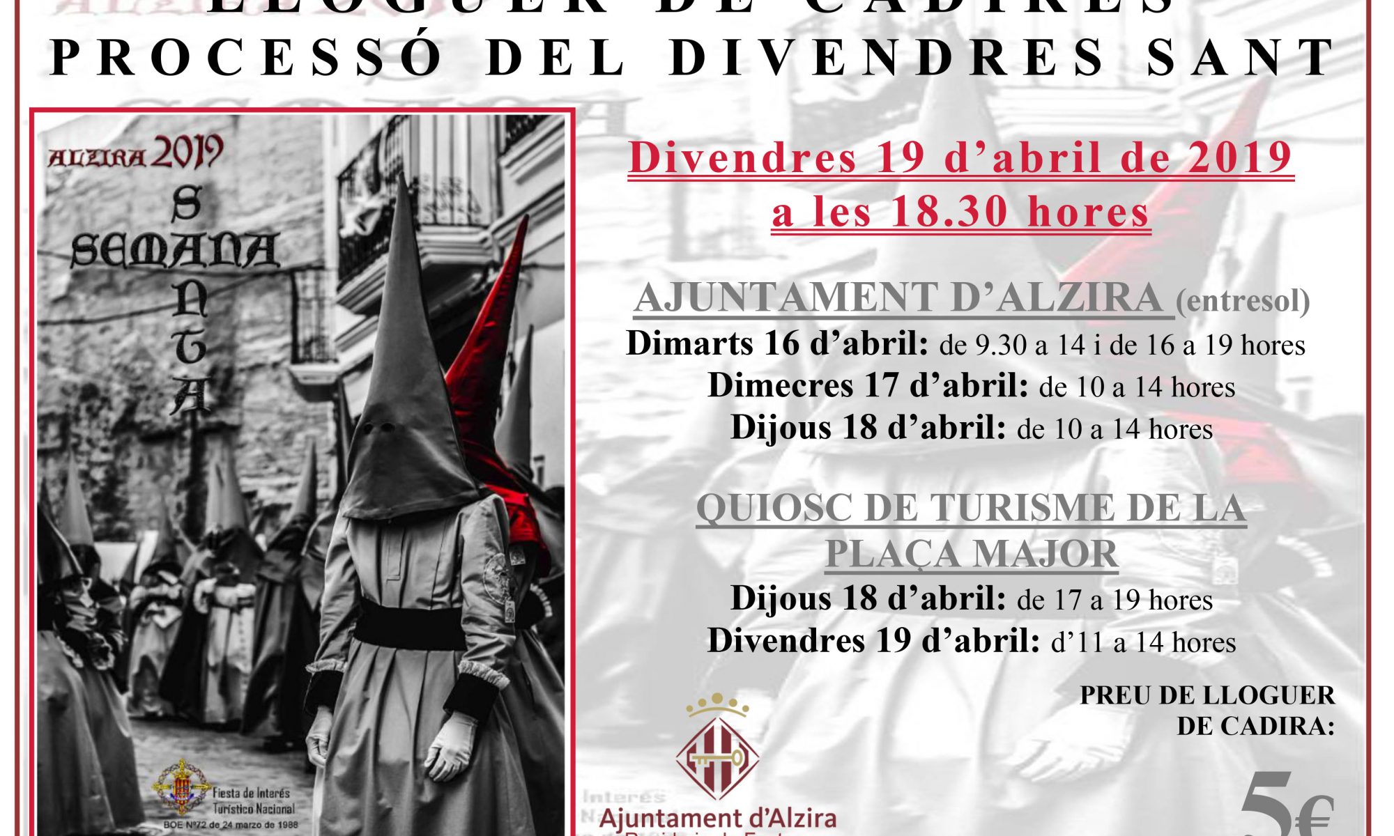 CARTELL SETMANA SANTA CADIRES - 2019
