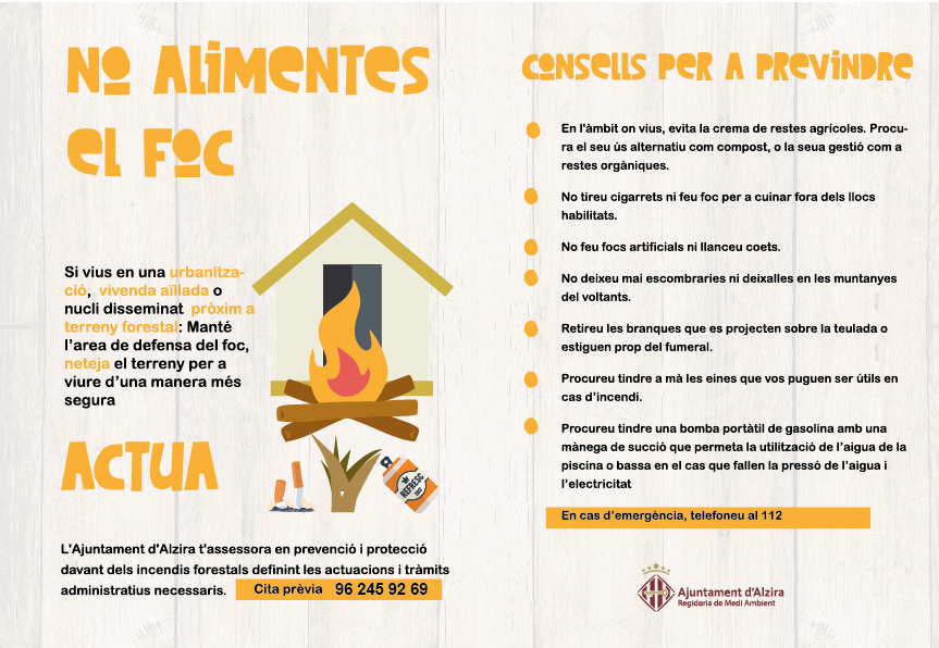 Campanya assessorament davant incendis