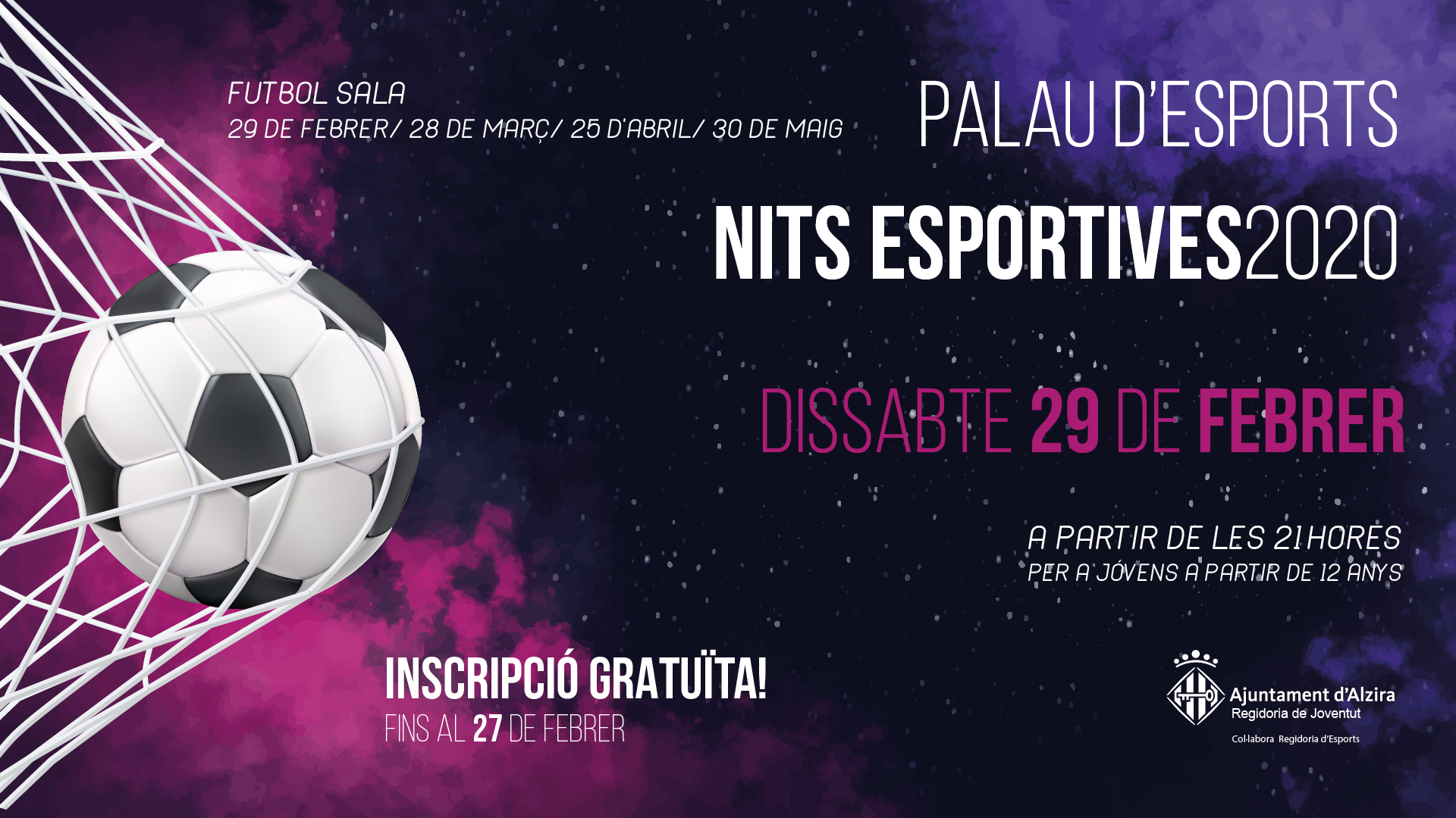 PANTALLA CLAU NITS ESPORTIVES 2020 val