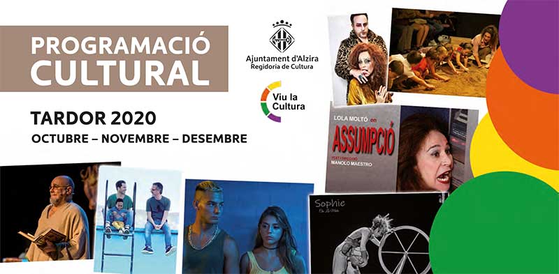 Programació cultural de tardor Alzira 2020