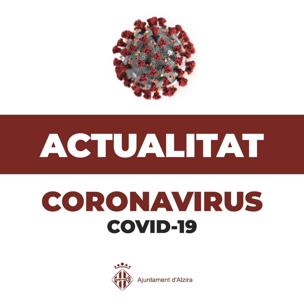 Los ocho nuevos contagios de COVID-19 a Alzira suben la incidencia a 58 casos por cada 100.000 habitantes