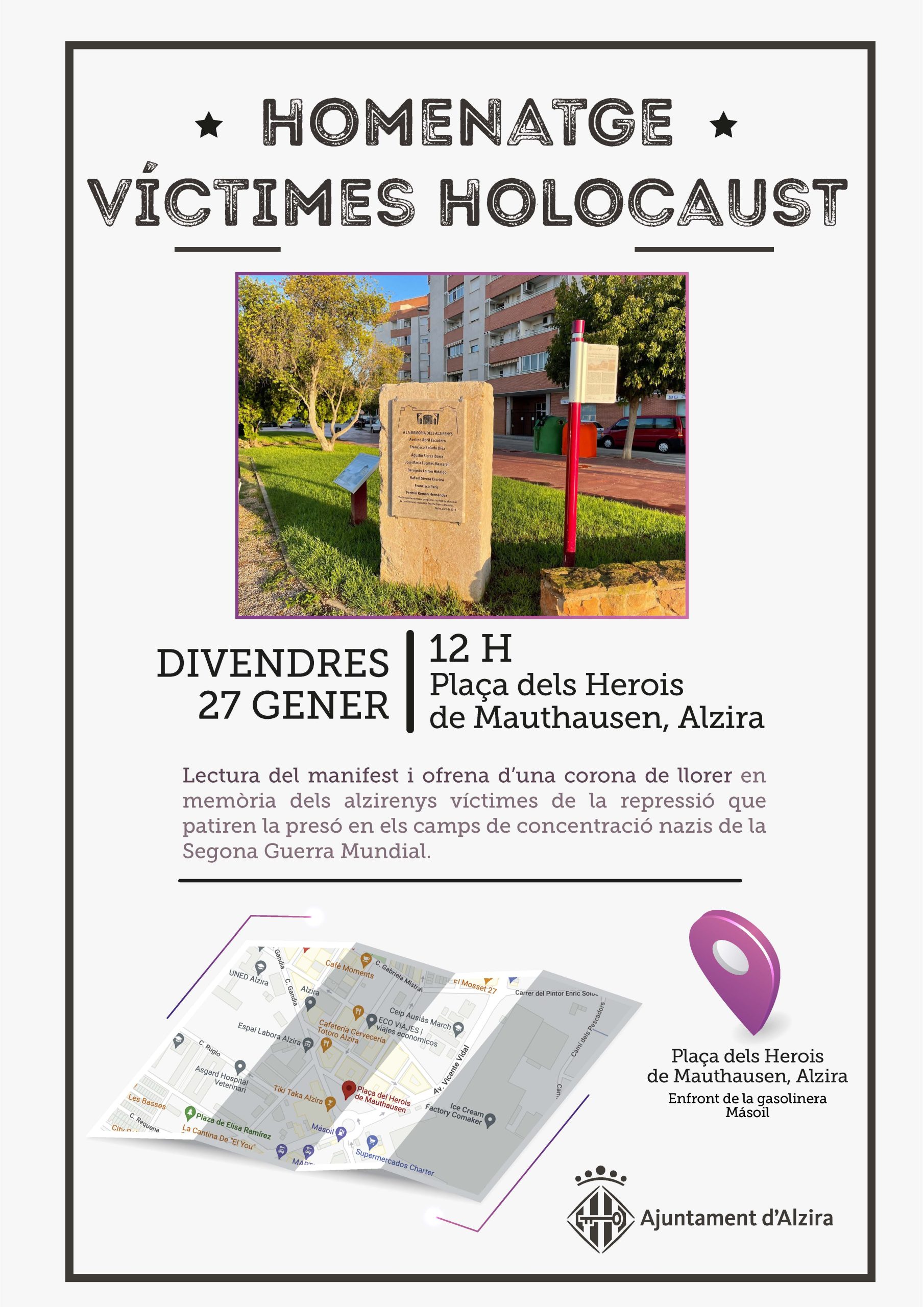 ACTE HOMENATGE VÍCTIMES HOLOCAUST