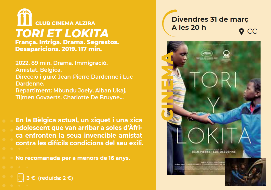 CLUB CINEMA ALZIRA: TORI ET LOKITA