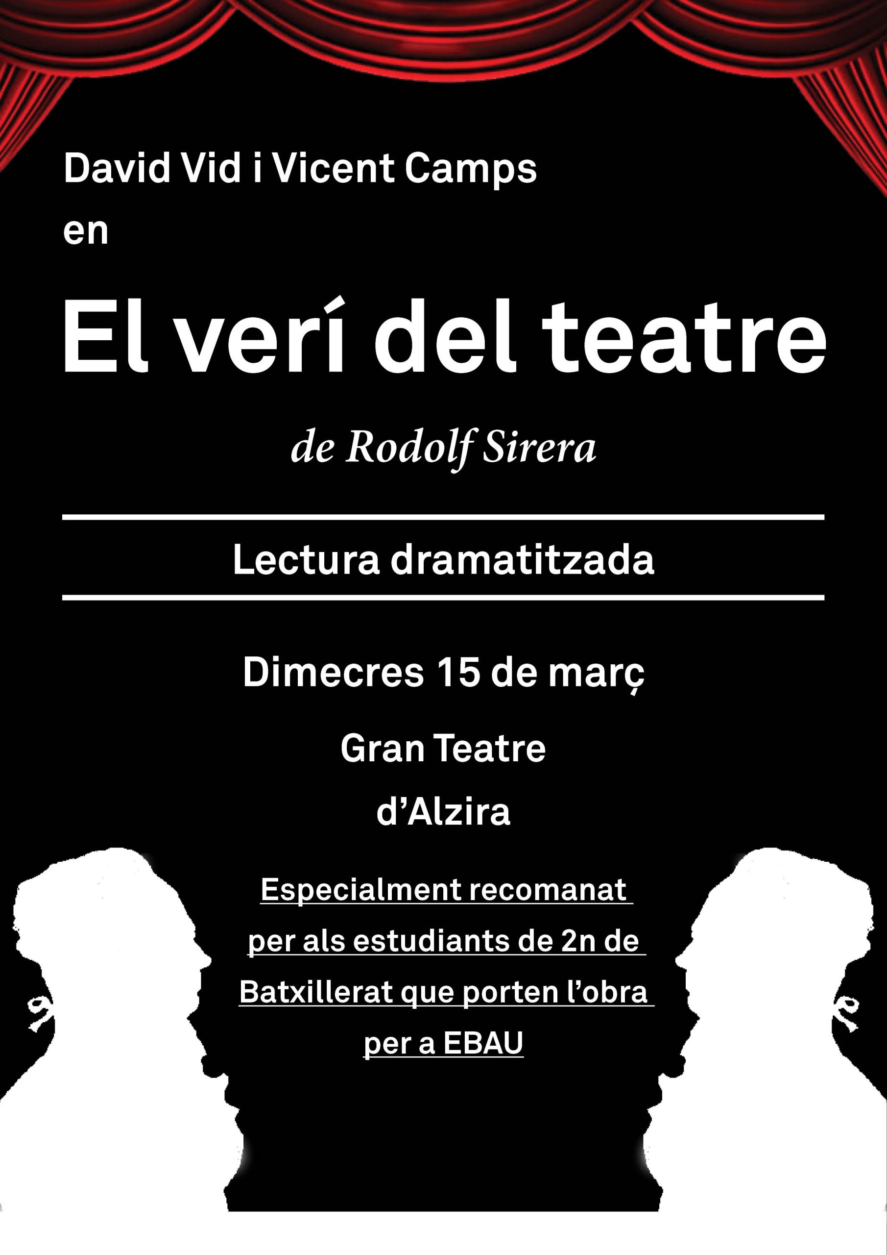 Lectura dramatitzada "El verí del teatre"