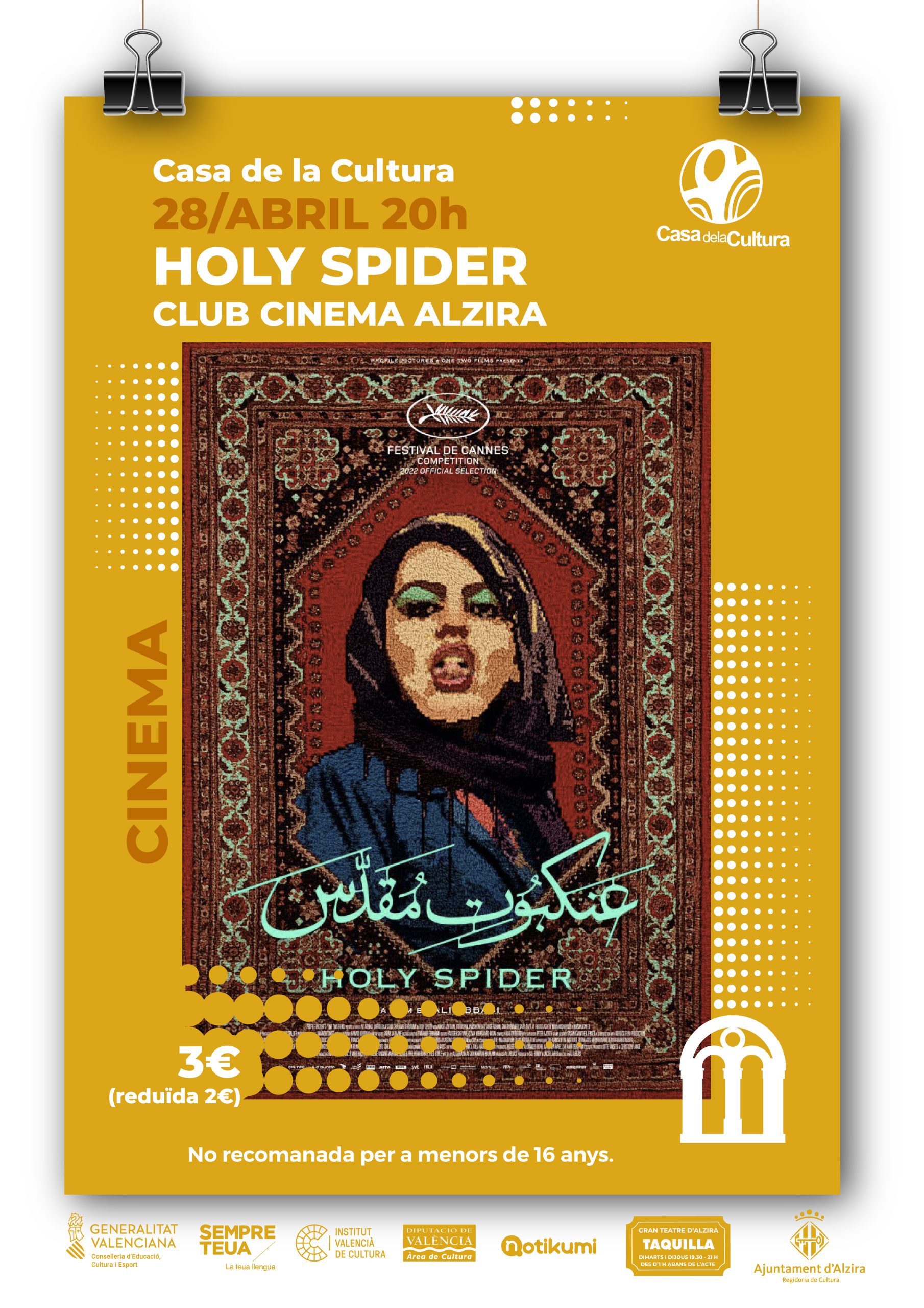 CLUB CINEMA ALZIRA "HOLY SPIDER"