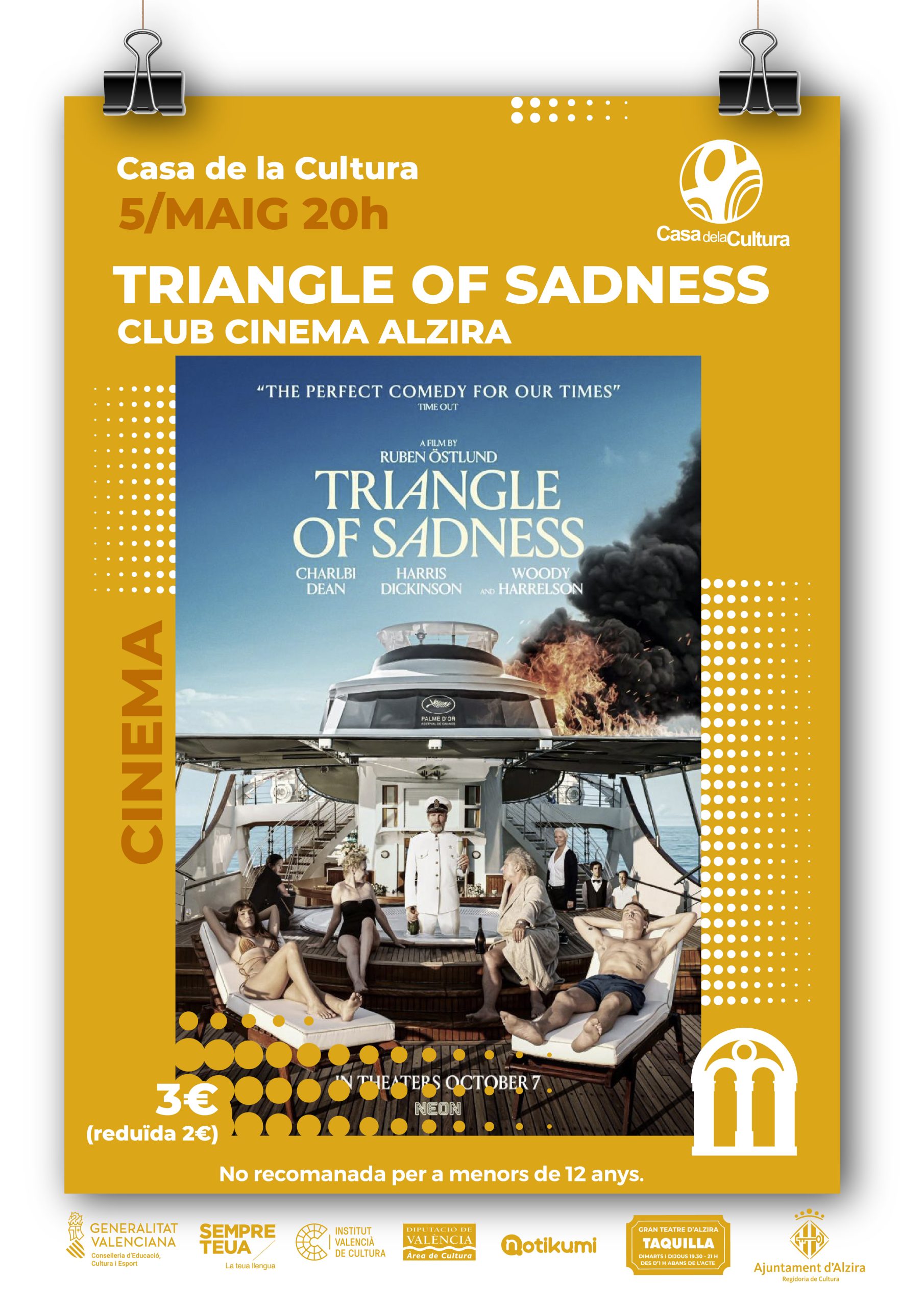 CLUB CINEMA ALZIRA "TRIANGLE OF SADNESS"