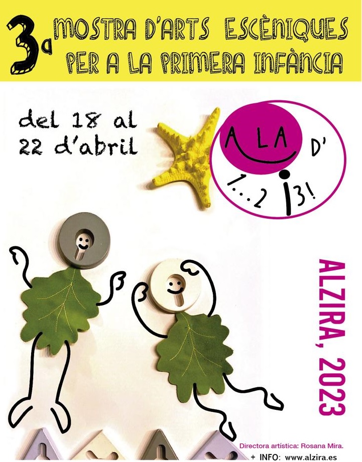 3a Mostra d’Arts Escèniques dedicada a la primera infància: A LA DE 1... 2 i 3!