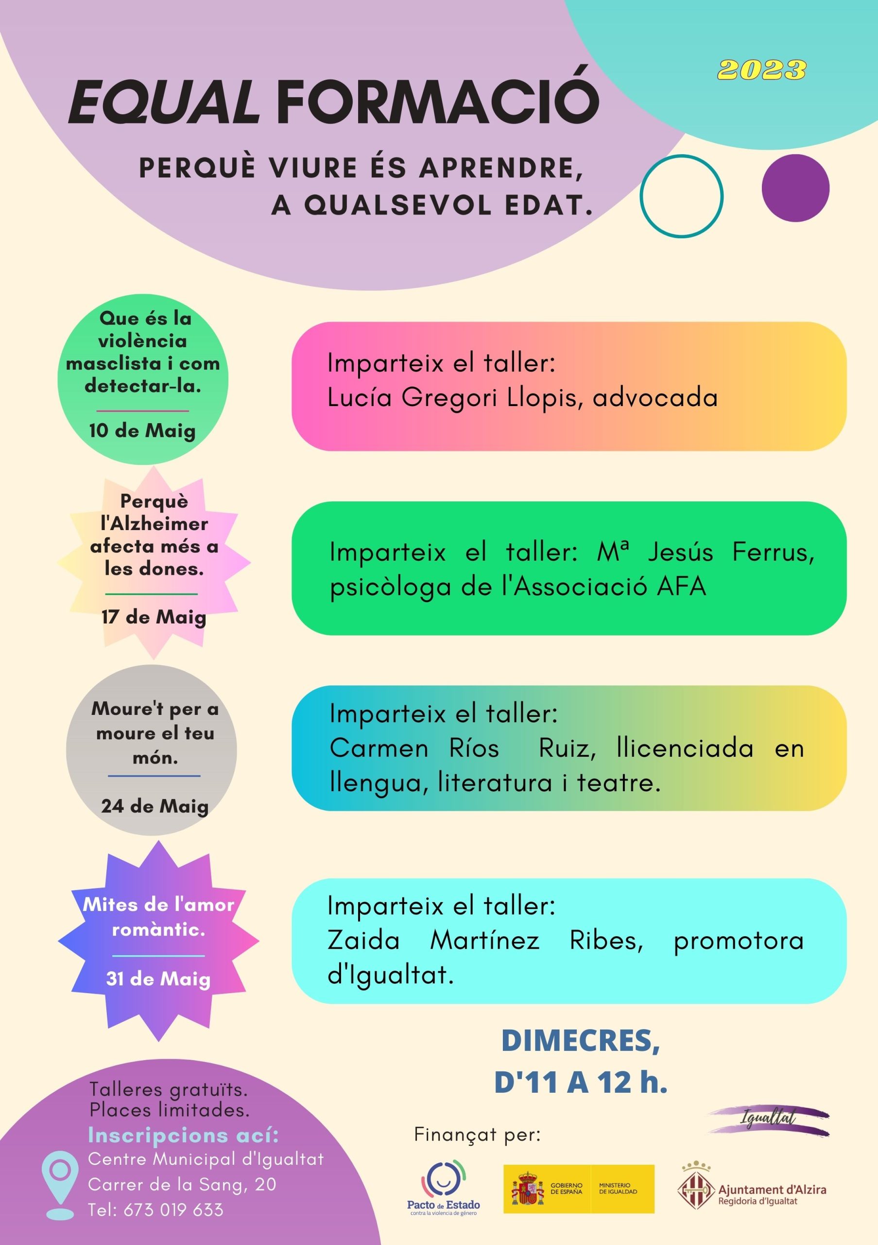 EQUAL FORMACIÓ: Perquè viure és aprendre, a qualsevol edat