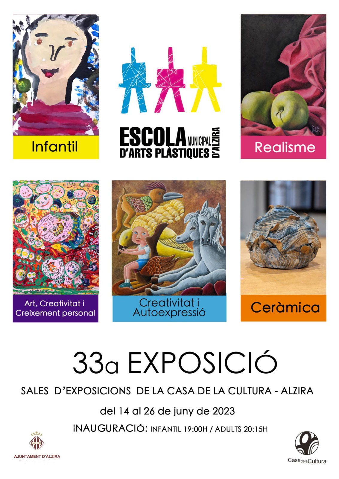 33 exposició de treballs Escola d'Arts Plastiques Municipal d'Alzira