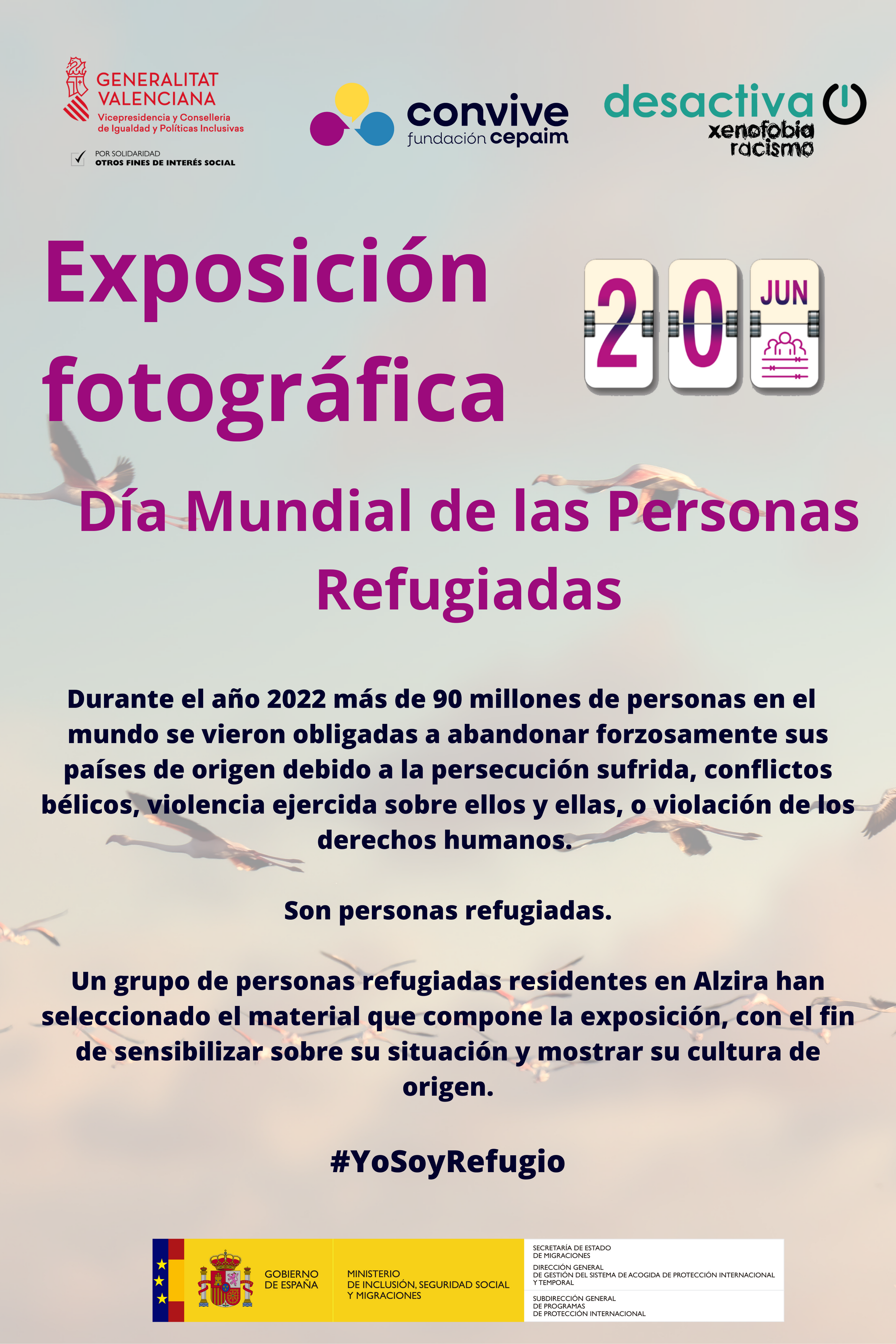 Exposició fotogràfica commemorant el dia de les persones refugiades