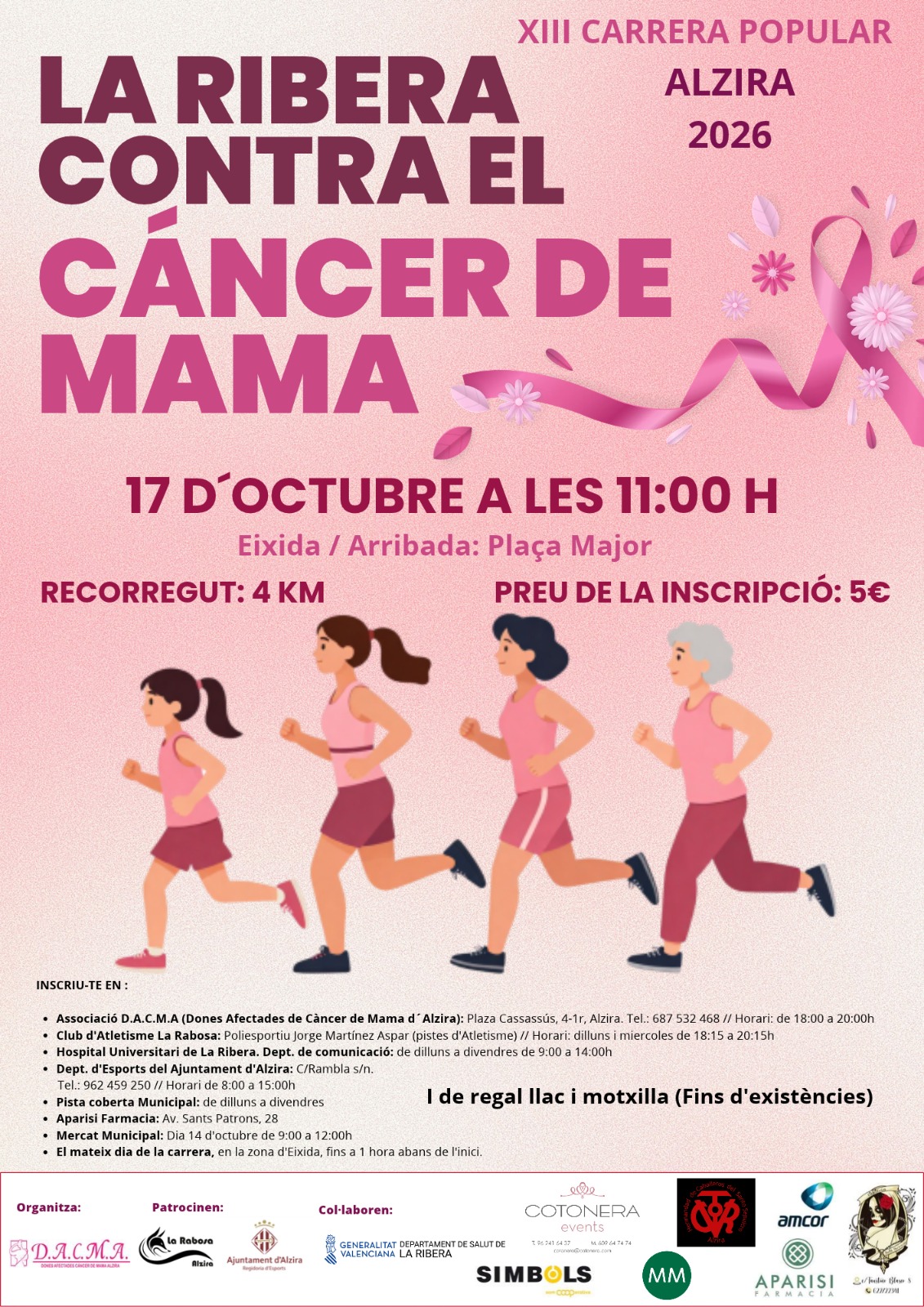 XIII Carrera Popular contra el Càncer d'Alzira