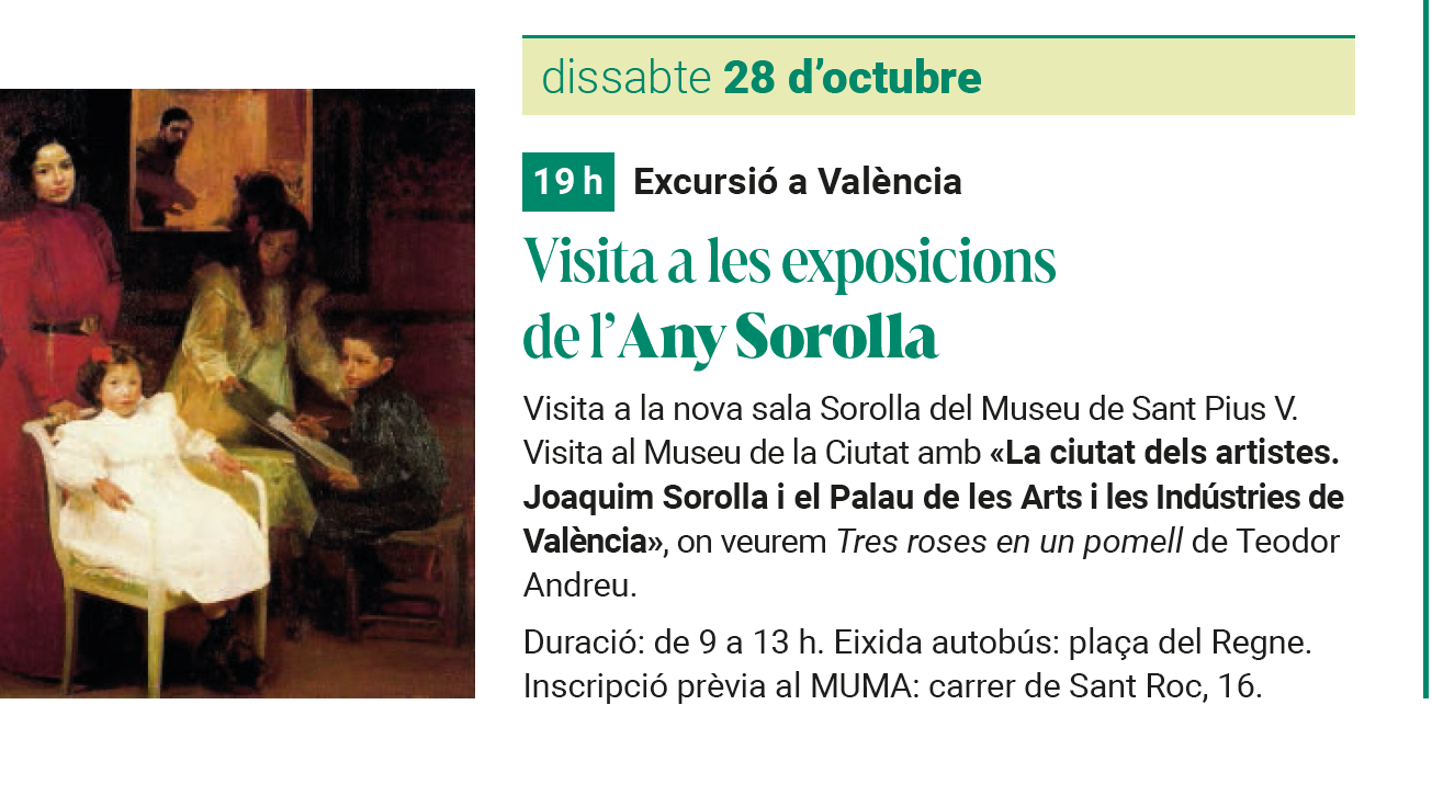 Visita a les exposicions de l’Any Sorolla