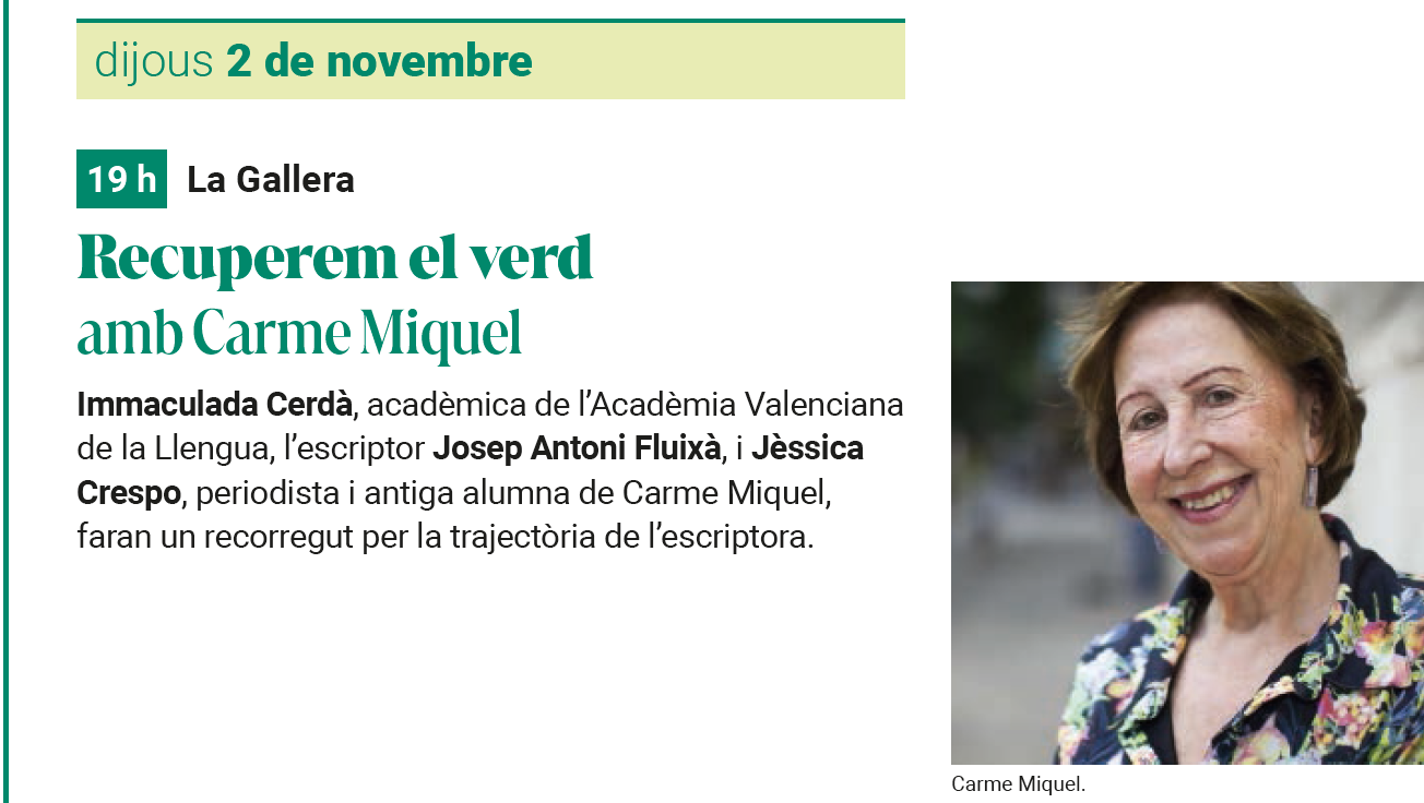 Recuperem el verd amb Carme Miquel