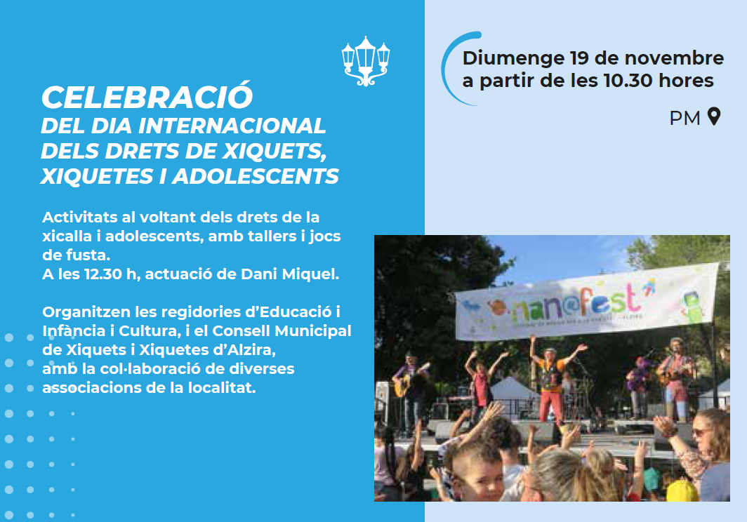 CELEBRACIÓ DEL DIA INTERNACIONAL DELS DRETS DE XIQUETS, XIQUETES I ADOLESCENTS