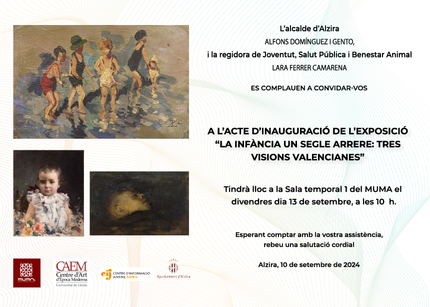 exposició "La infància un segle arrere: tres visions valencianes."