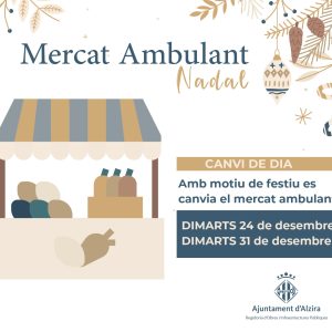 Atenció CANVI DE DIA MERCAT AMBULANT