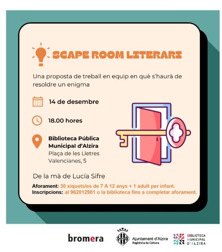 Joc d´escapada (Escape Room) Literari de la mà de Lucía Sifre