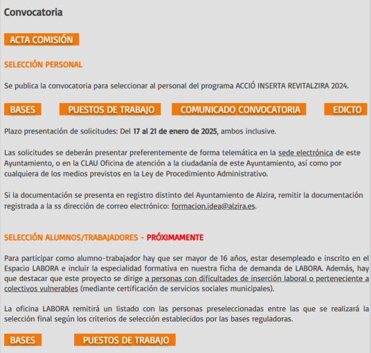 Acció INSERTA REVITALZIRA 2024