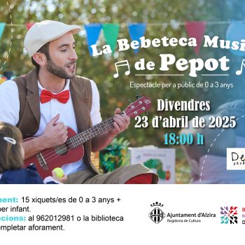 Espectacle per a la primera infància “La bebeteca musical de Pepot”