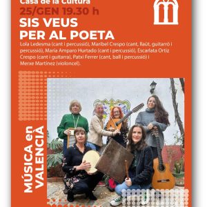 Sis Veus presenta SIS VEUS PER AL POETA