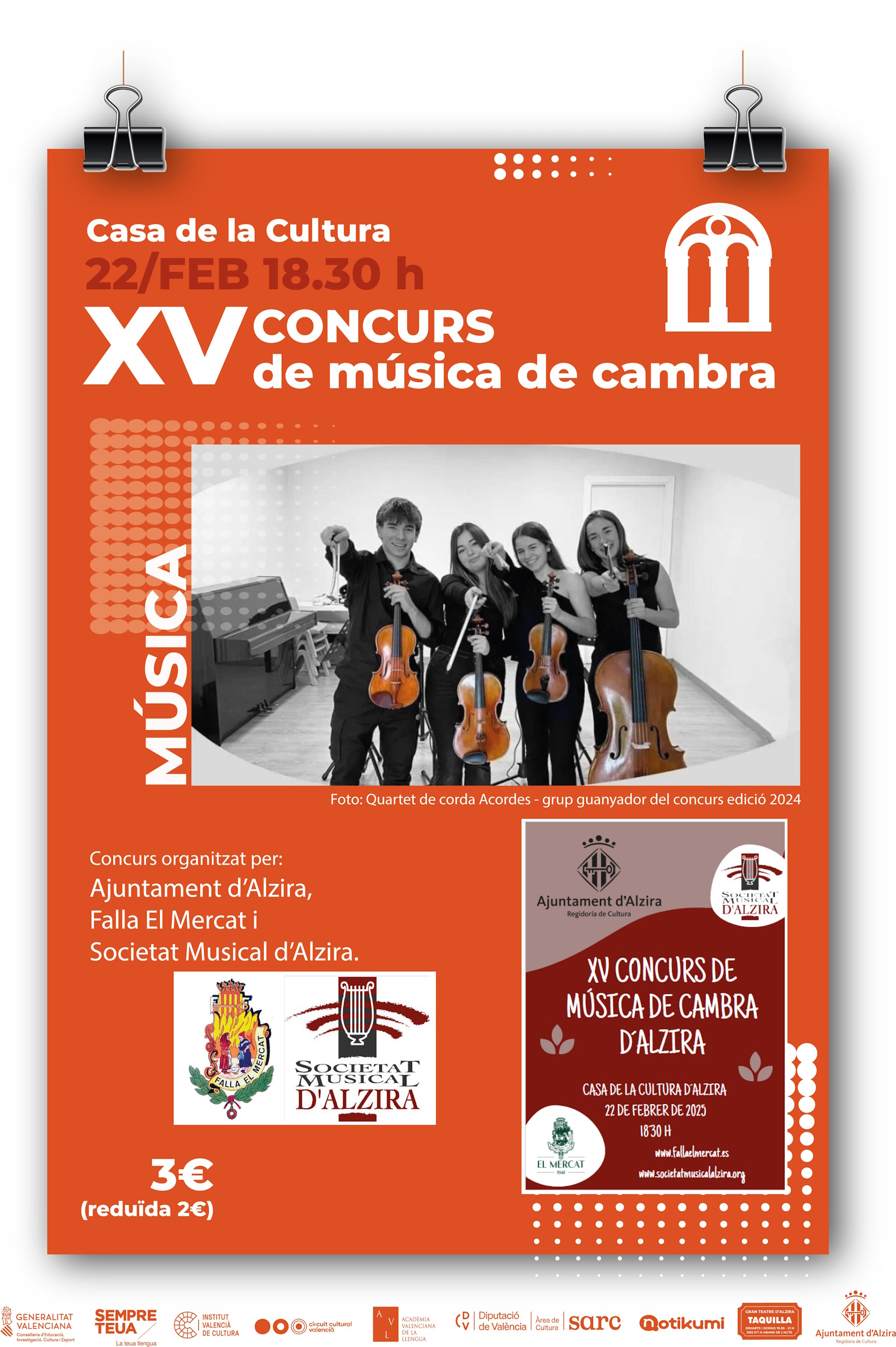 XV CONCURS DE MÚSICA DE CAMBRA