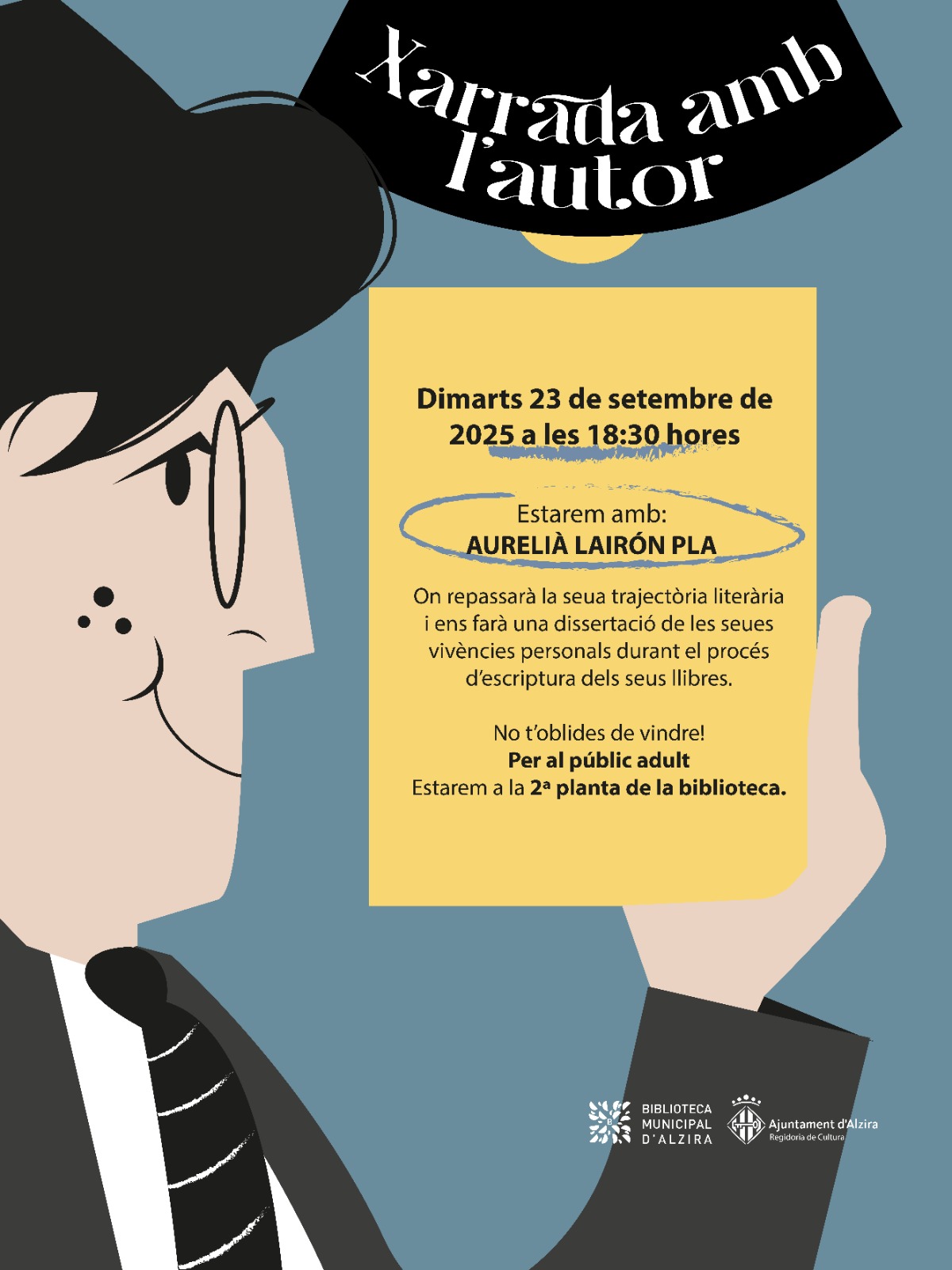 Encontres amb autors locals. Xarrada impartida per l´autor Aurelià Lairón Pla