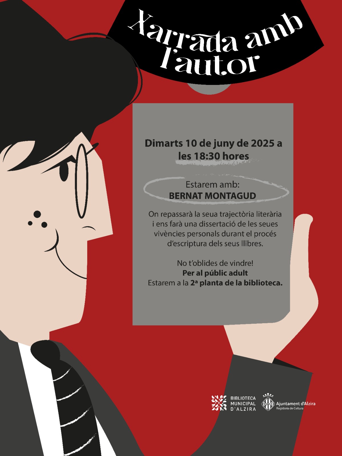 Encontres amb autors locals. Xarrada impartida per l´autor Bernat Montagud