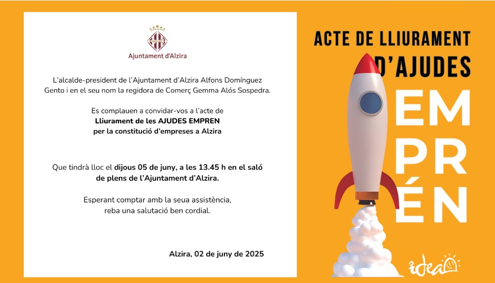 Acte de lliurament de les AJUDES EMPREN