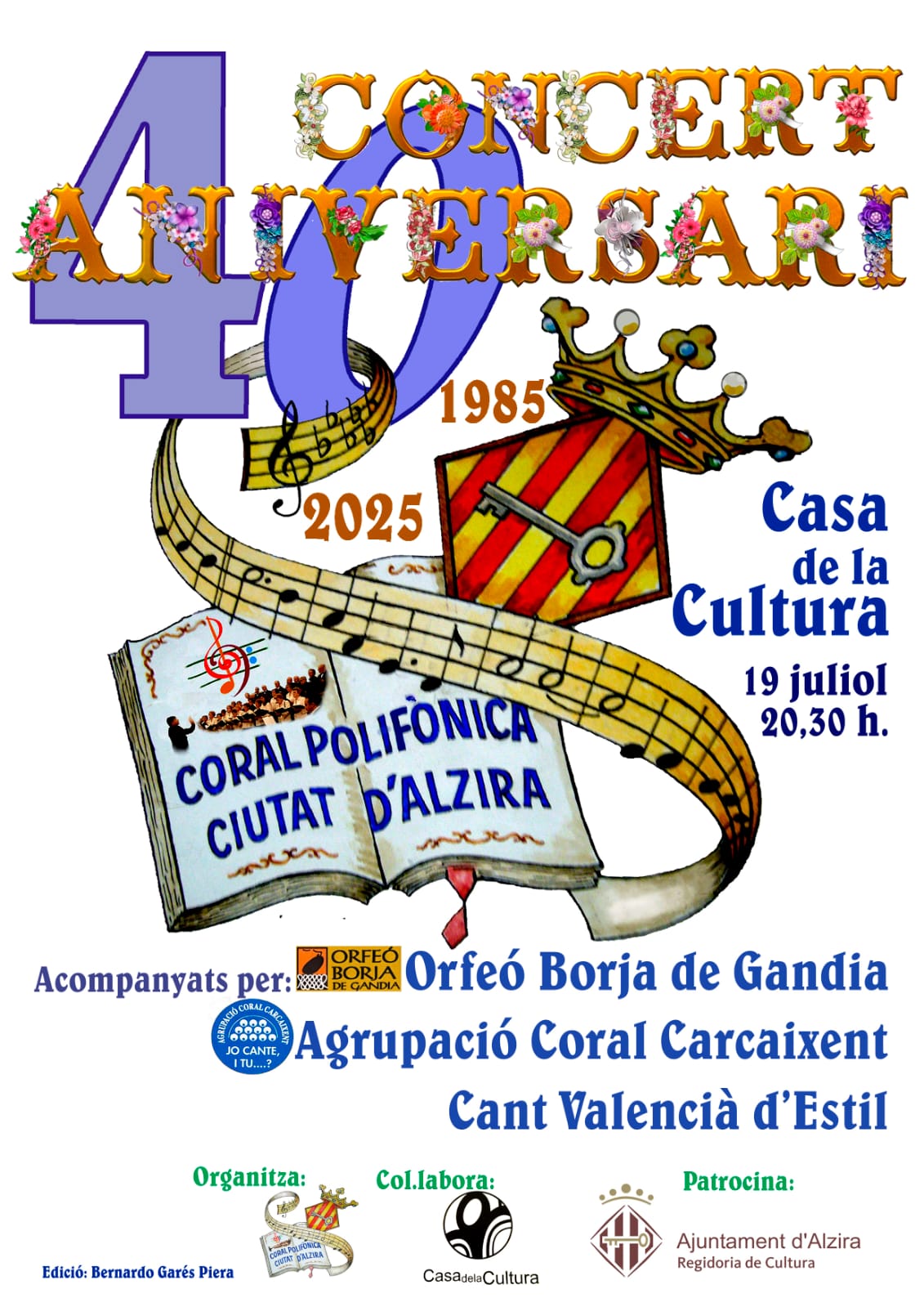 Concert Aniversari CORAL POLIFÒNICA CIUTAT D'ALZIRA