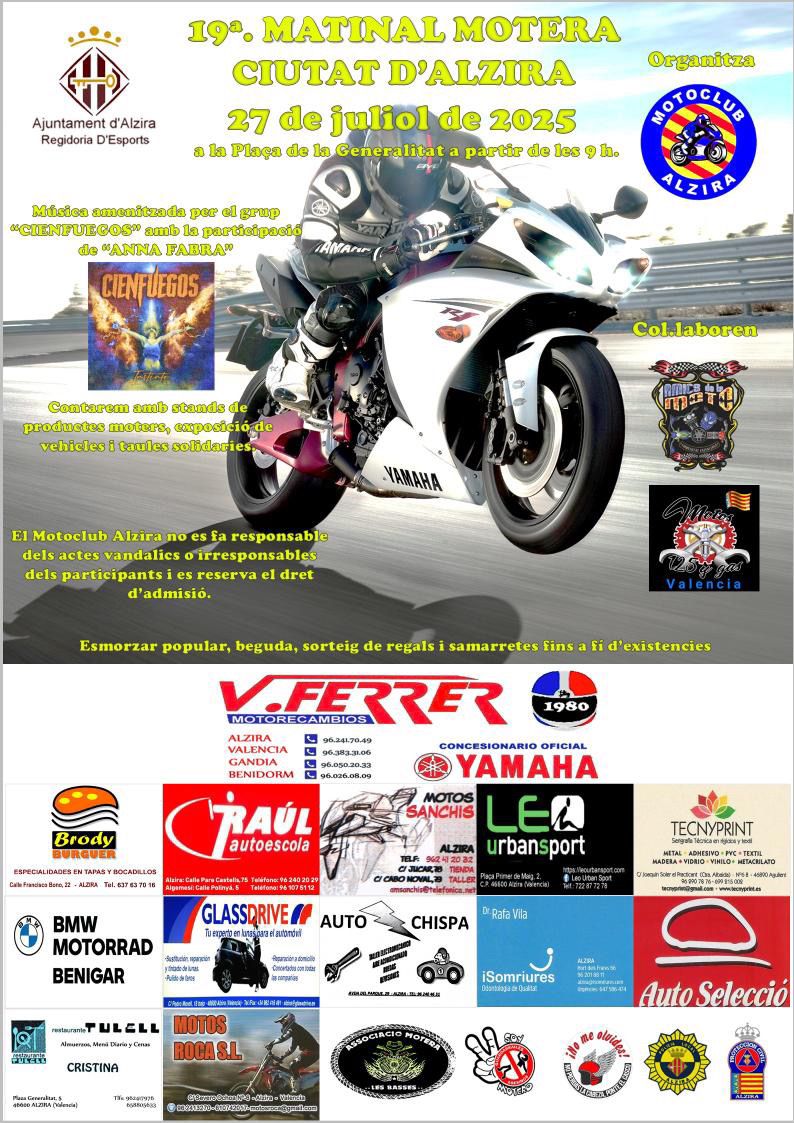 Matinal Motera Ciutat d'Alzira