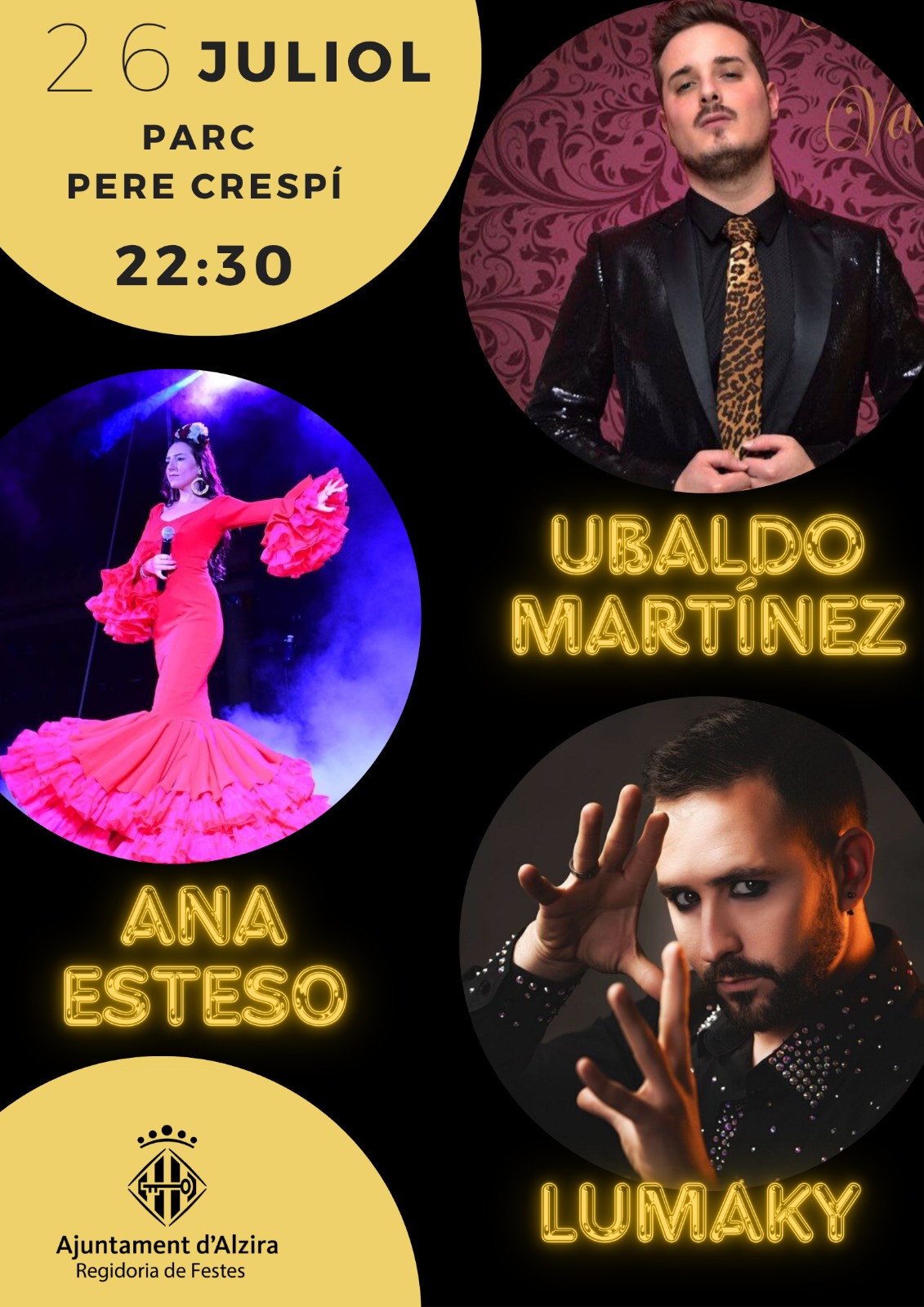 Actuacions de Ubaldo Martínez, Ana Esteso i Lumaky