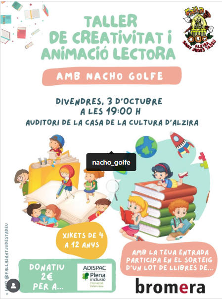 Taller de creativitat i animació lectora