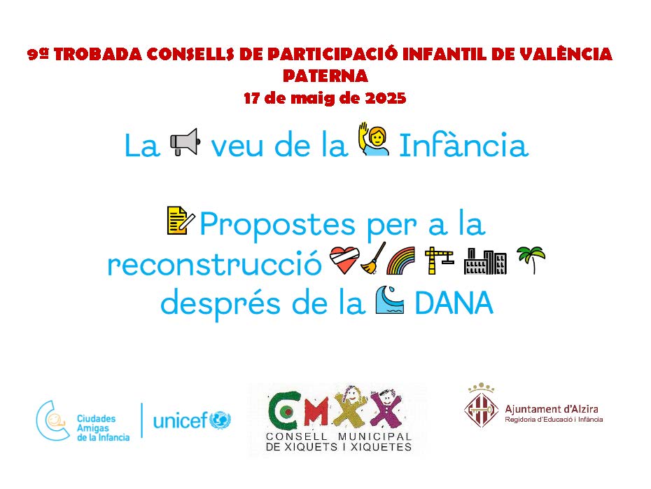 TROBADA CONSELLS DE PARTICIPACIÓ INFANTIL DE VALÈNCIA