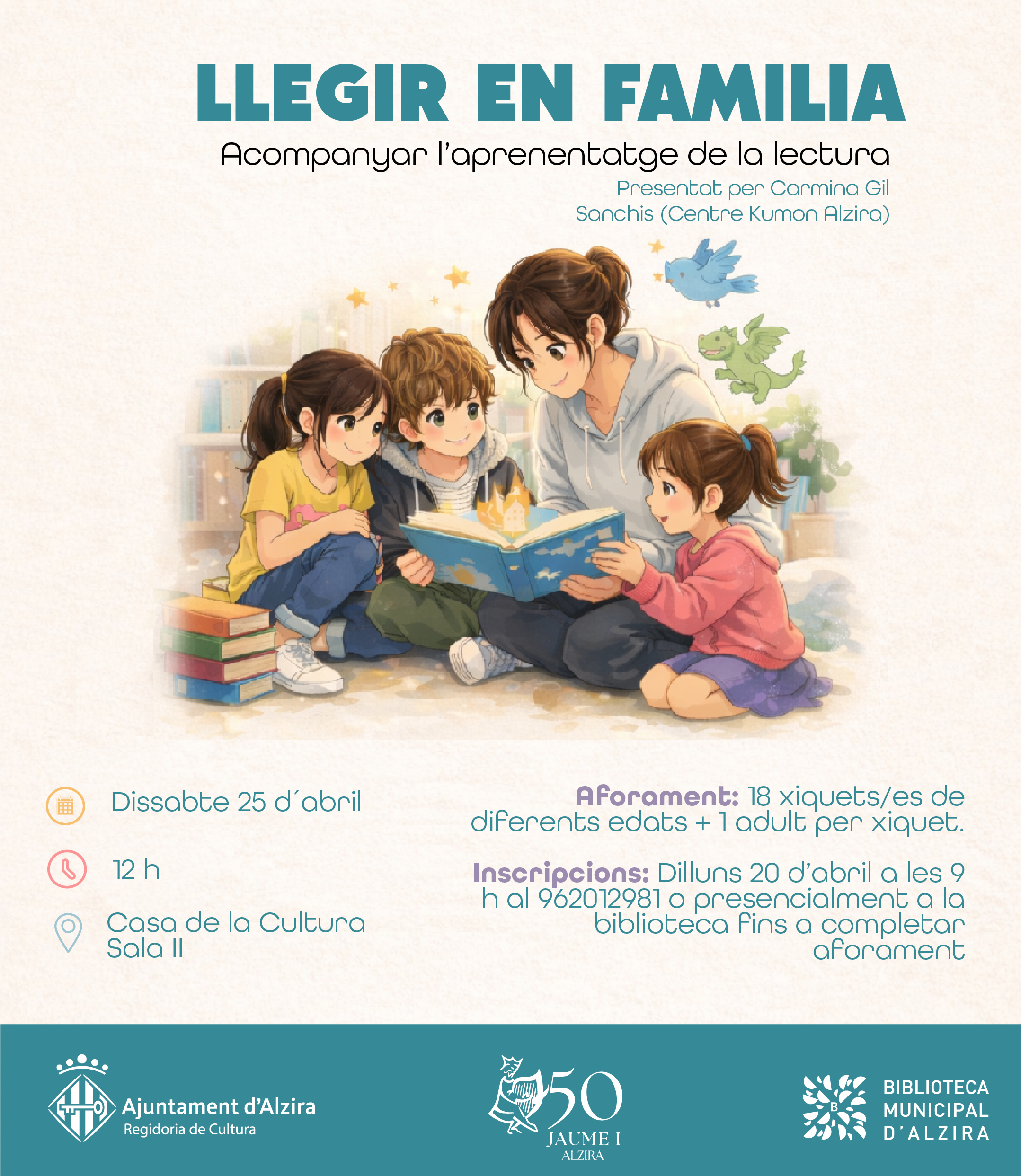 Taller de lectura interactiva. Contacontes per aprendre a gaudir.