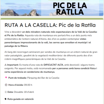 Ruta al Pic de la Ratlla – Vall de la Casella