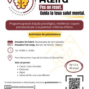 Reset Alzira: fes un reset i cuida la teua salut mental