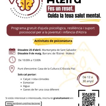 Reset Alzira: fes un reset i cuida la teua salut mental