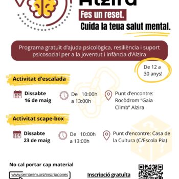 Reset Alzira: fes un reset i cuida la teua salut mental