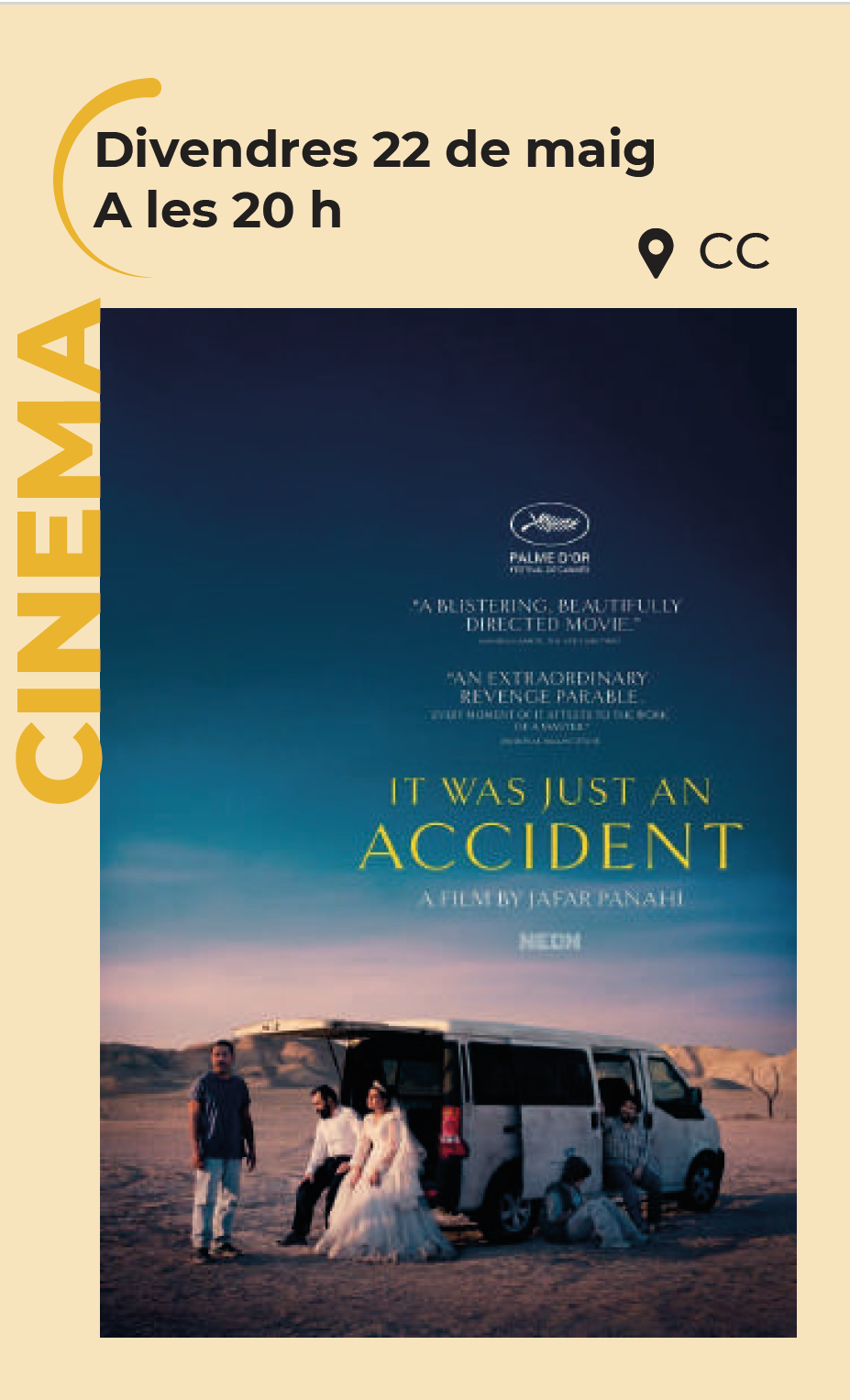 CLUB CINEMA ALZIRA "UN SIMPLE ACCIDENTE"